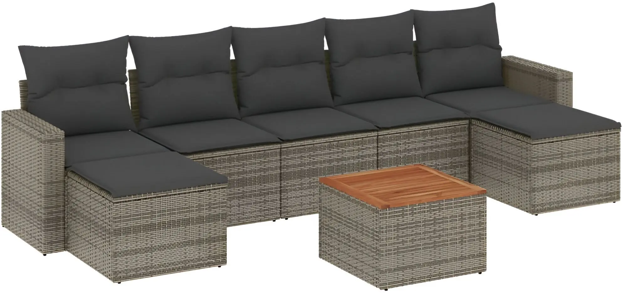 Set mobilier de grădină VidaXL 3224254 (Grey)
