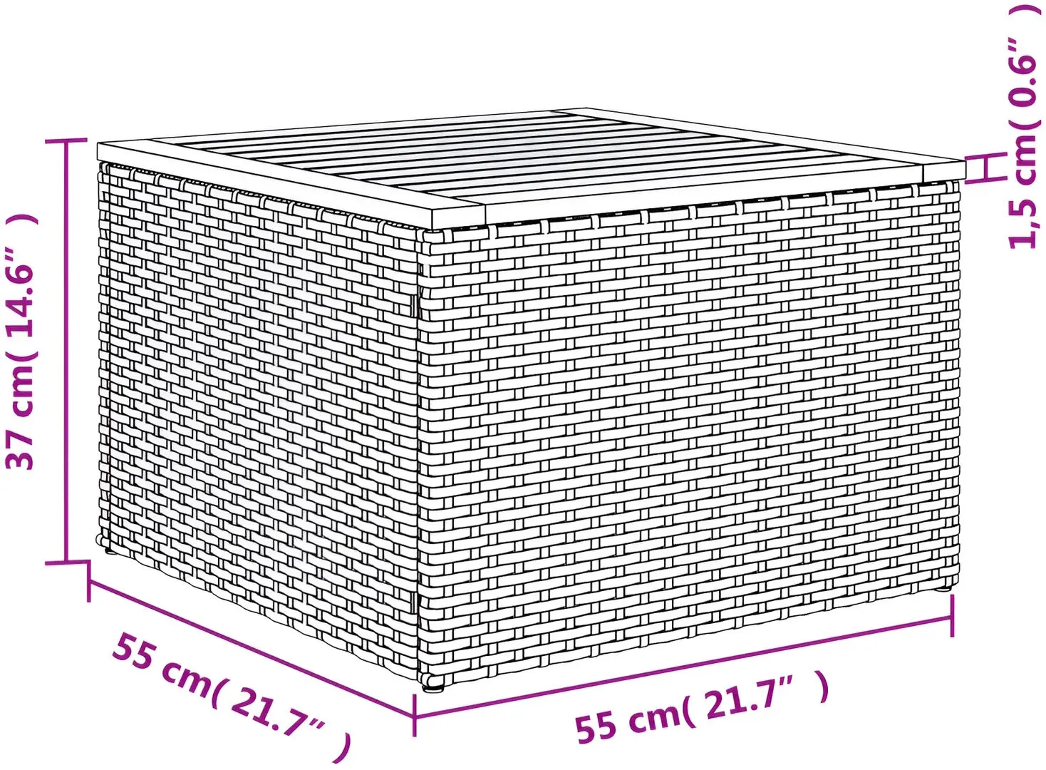 Set mobilier de grădină VidaXL 3224254 (Grey)