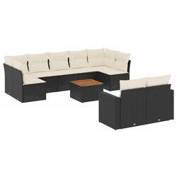 Set mobilier de gradina VidaXL 3224271 (Cream/Black) Thumb
