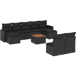 Set mobilier de grădină vidaXL 3224319 (Black) Thumb