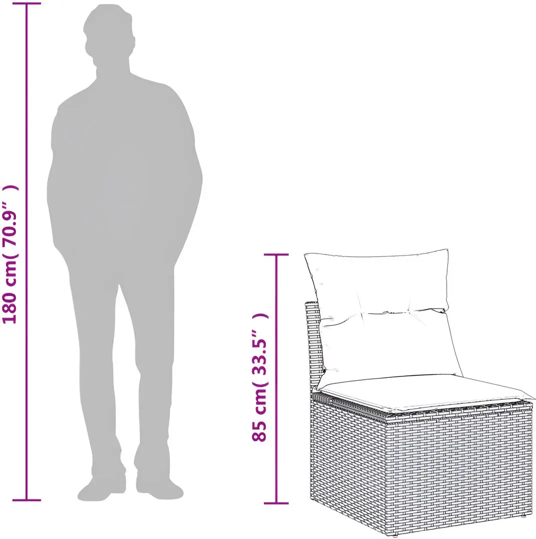 Set mobilier de grădină vidaXL 3224319 (Black)