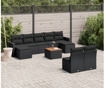 Set mobilier de grădină vidaXL 3224319 (Black)