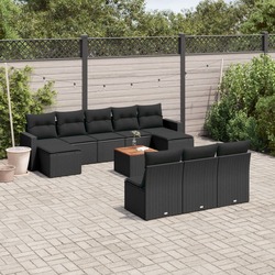 Set mobilier de gradina VidaXL 3224326 (Black)