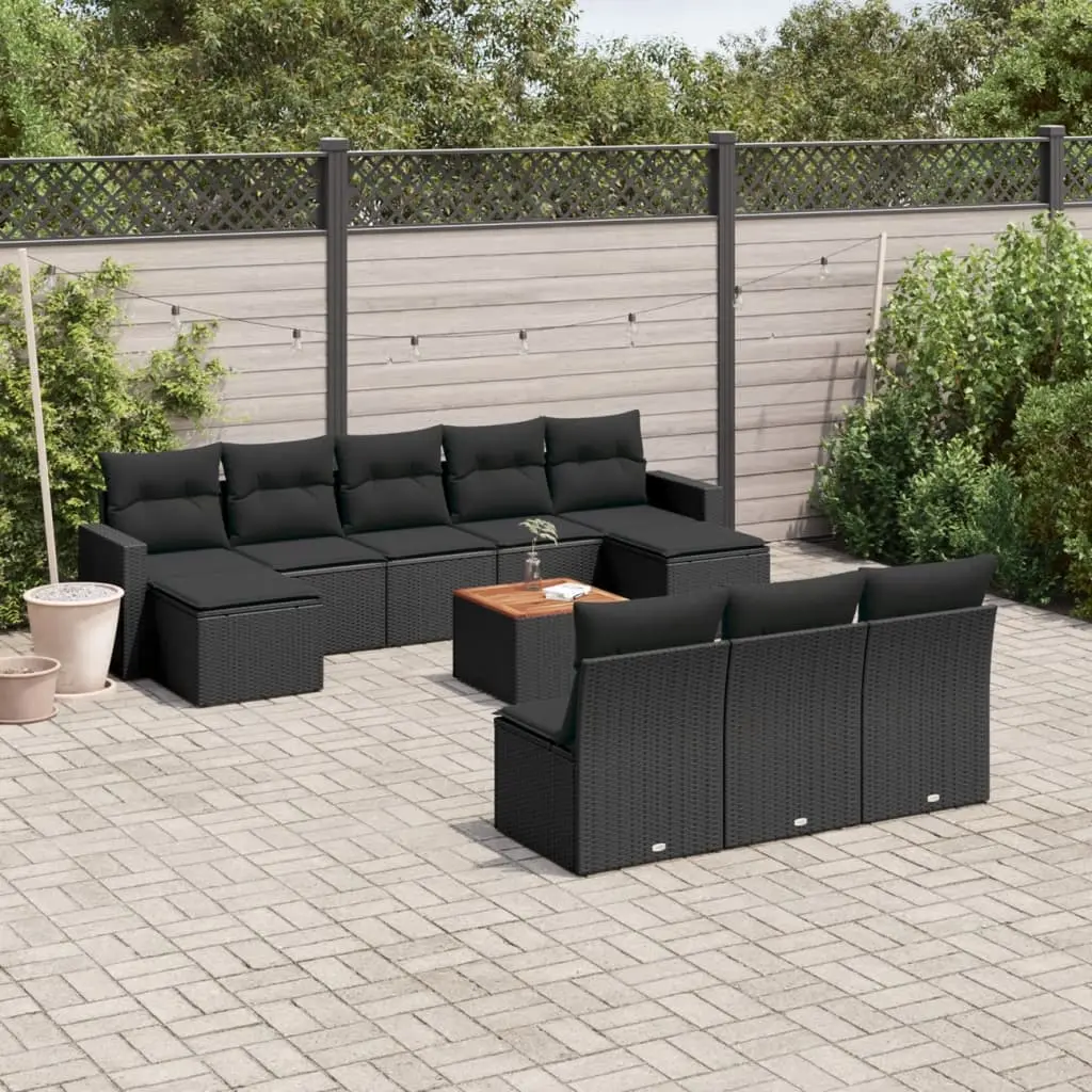 Set mobilier de gradina VidaXL 3224326 (Black)