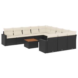 Set mobilier de gradina VidaXL 3224348 (Cream/Black) Thumb