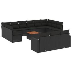 Set mobilier de gradina VidaXL 3224361 (Black) Thumb