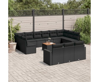 Set mobilier de gradina VidaXL 3224361 (Black)