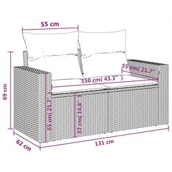Set mobilier de gradina VidaXL 3224361 (Black) Thumb