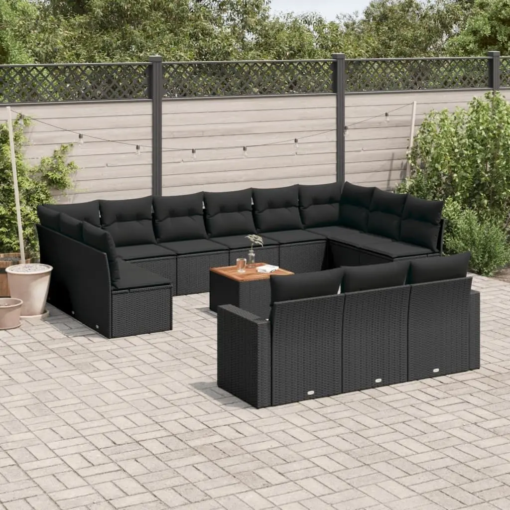 Set mobilier de gradina VidaXL 3224361 (Black)