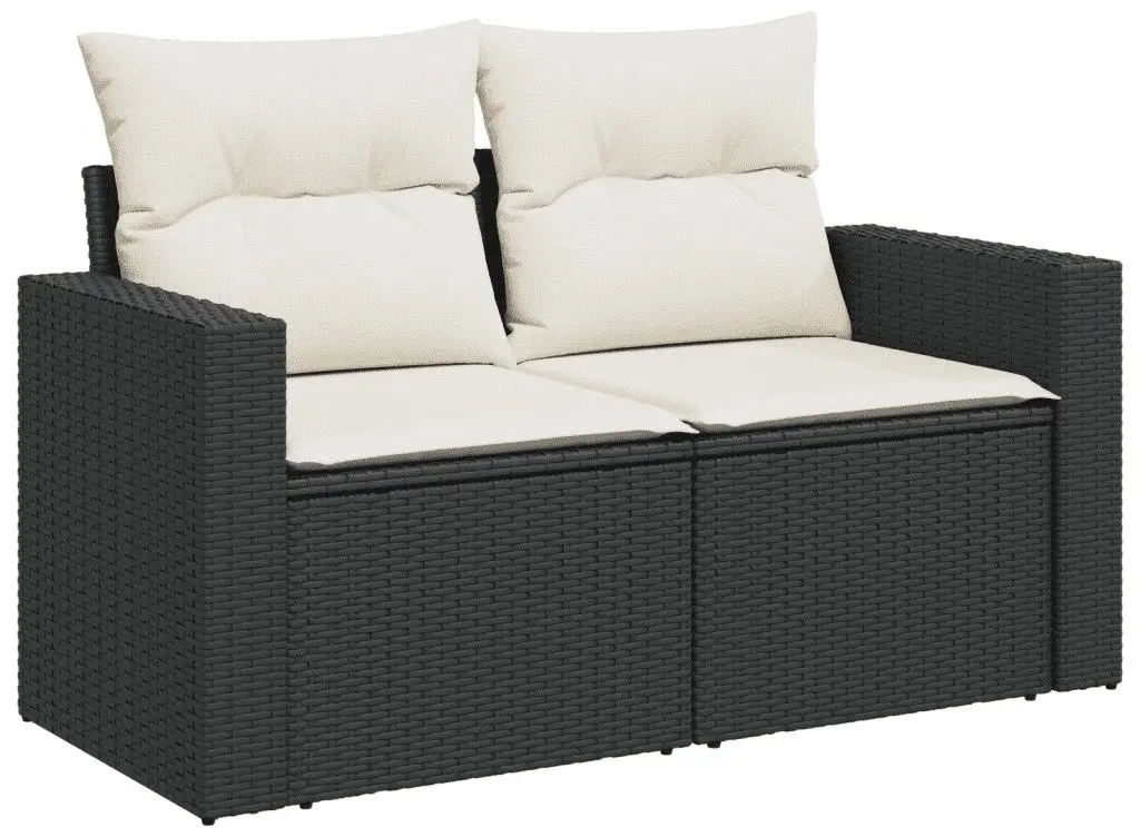 Set mobilier de gradina VidaXL 3224362 (Black/Cream)