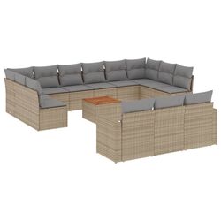 Set mobilier de gradina VidaXL 3224365 (Beige/Grey) Thumb