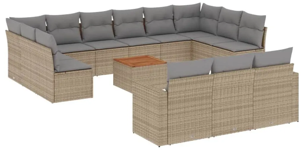 Set mobilier de gradina VidaXL 3224365 (Beige/Grey)