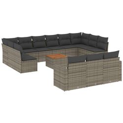 Set mobilier de gradina VidaXL 3224366 (Grey/Dark Grey) Thumb