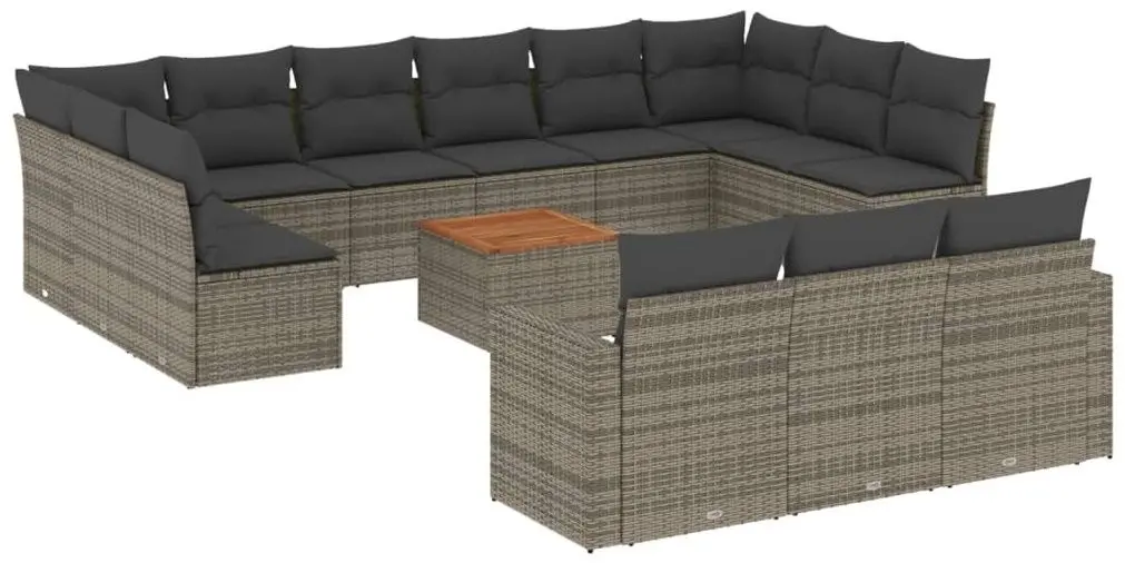 Set mobilier de gradina VidaXL 3224366 (Grey/Dark Grey)