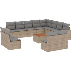 Set mobilier de grădină VidaXL 3224372 (Beige/Grey) Thumb