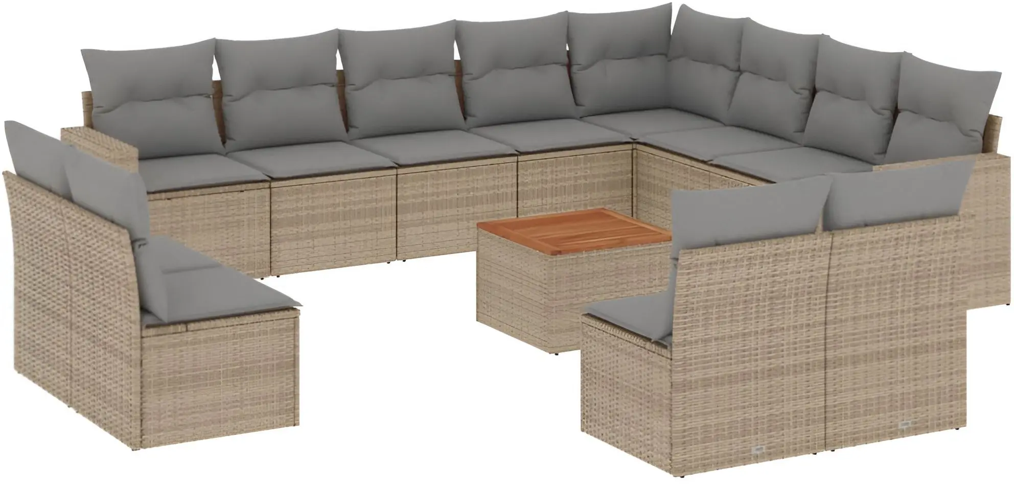 Set mobilier de grădină VidaXL 3224372 (Beige/Grey)
