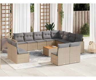 Set mobilier de grădină VidaXL 3224372 (Beige/Grey)