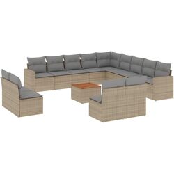 Set mobilier de grădină vidaXL 3224379 (Beige/Grey) Thumb