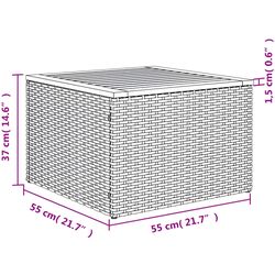 Set mobilier de grădină vidaXL 3224379 (Beige/Grey) Thumb