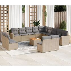 Set mobilier de grădină vidaXL 3224379 (Beige/Grey)