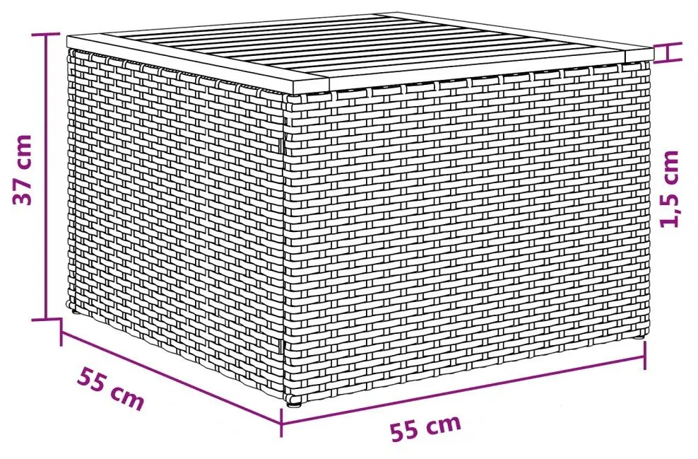 Комплект садовой мебели VidaXL 3224401 (Grey/Dark Grey)