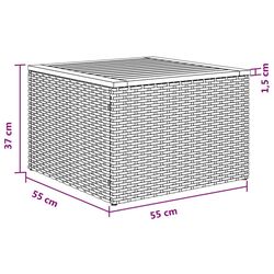 Set mobilier de gradina VidaXL 3224408 (Grey/Dark Grey) Thumb