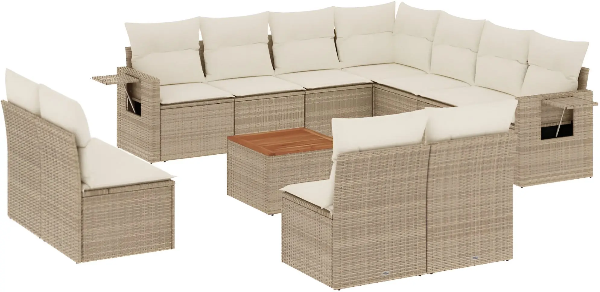 Set mobilier de grădină VidaXL 3224623 (Beige)