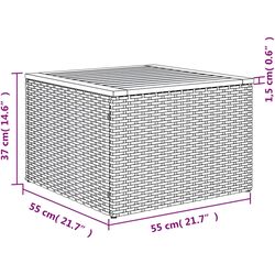 Set mobilier de grădină VidaXL 3224623 (Beige) Thumb