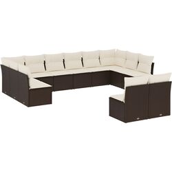 Set mobilier de grădină VidaXL 3250212 (Brown/White) Thumb