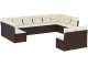 Set mobilier de grădină VidaXL 3250212 (Brown/White)