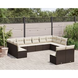 Set mobilier de grădină VidaXL 3250212 (Brown/White)