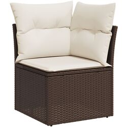 Set mobilier de grădină VidaXL 3250212 (Brown/White) Thumb
