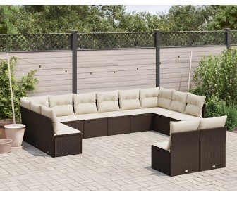 Set mobilier de grădină VidaXL 3250212 (Brown/White)