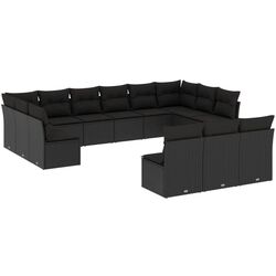 Set mobilier de gradina VidaXL 3250224 (Black) Thumb