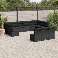Set mobilier de gradina VidaXL 3250224 (Black)