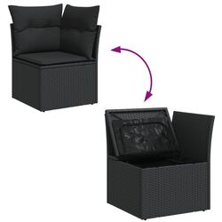 Set mobilier de gradina VidaXL 3250224 (Black) Thumb