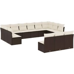 Set mobilier de grădină VidaXL 3250232 (Brown/White) Thumb