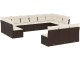 Set mobilier de grădină VidaXL 3250232 (Brown/White)