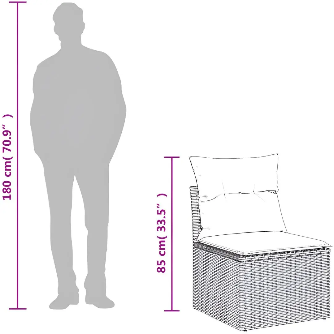 Set mobilier de grădină VidaXL 3250232 (Brown/White)