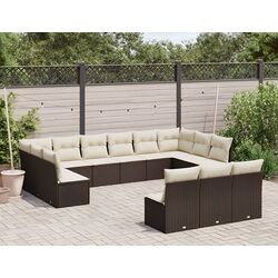 Set mobilier de grădină VidaXL 3250232 (Brown/White)