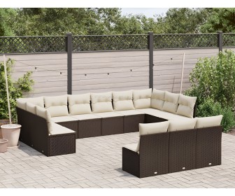 Set mobilier de grădină VidaXL 3250232 (Brown/White)