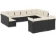 Set mobilier de gradina VidaXL 3250285 (Black/Cream)