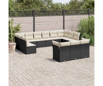 Set mobilier de gradina VidaXL 3250285 (Black/Cream)