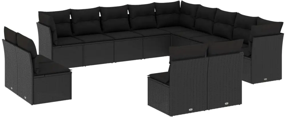 Set mobilier de gradina VidaXL 3250324 (Black)