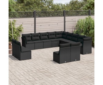 Set mobilier de gradina VidaXL 3250324 (Black)