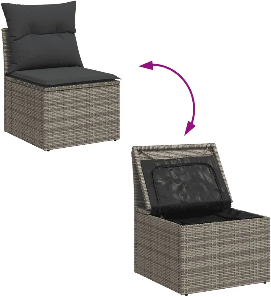 Set mobilier de gradina VidaXL 3250349 (Grey)