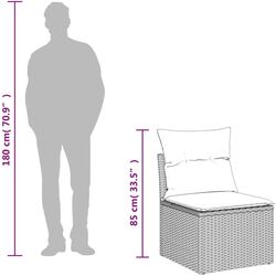 Комплект садовой мебели VidaXL 3250385 (Black/Cream) Thumb