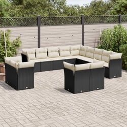 Set mobilier de gradina VidaXL 3250385 (Black/Cream)