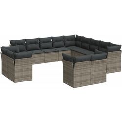 Set mobilier de gradina VidaXL 3250389 (Grey/Dark Grey) Thumb