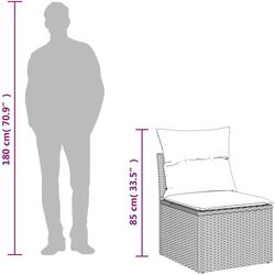 Set mobilier de gradina VidaXL 3250389 (Grey/Dark Grey) Thumb